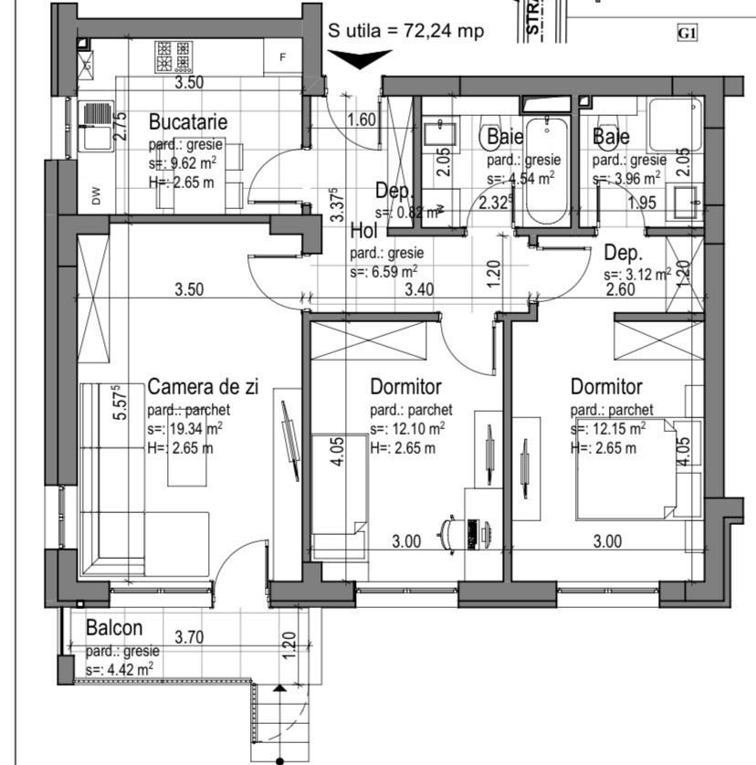 Exclusivitate - Apartament în bloc nou, mobilat si utilat,  gradină, loc parcare - Poză 6