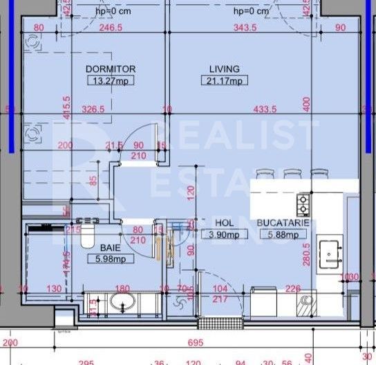 Vânzare apartament 2 camere, 50,2 mp utili, zona Floreasca, București - Schiță 6