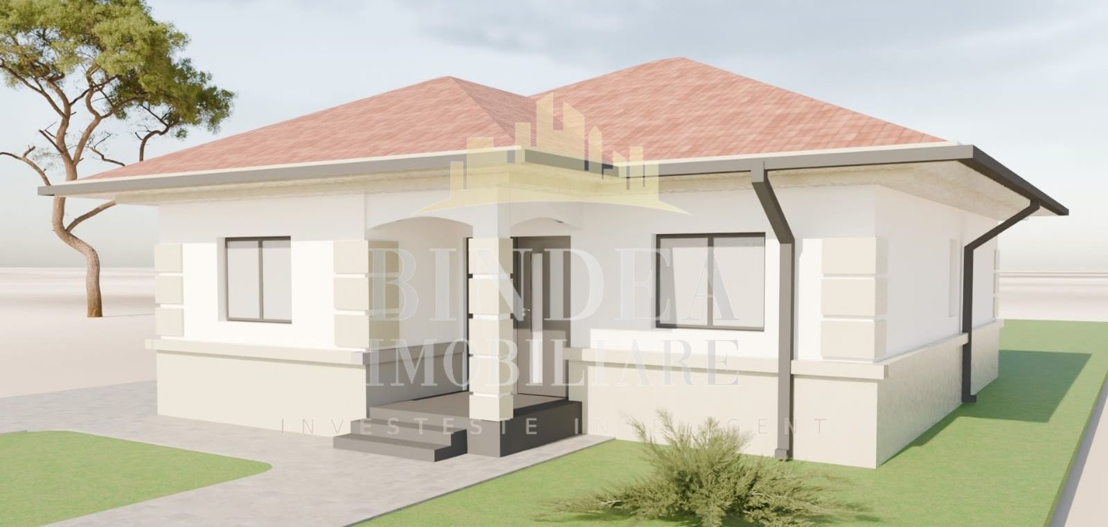 Casa individuala pe parter, 3 camere, 2 bai- Mosnita Noua, 640mp teren - Poză 1