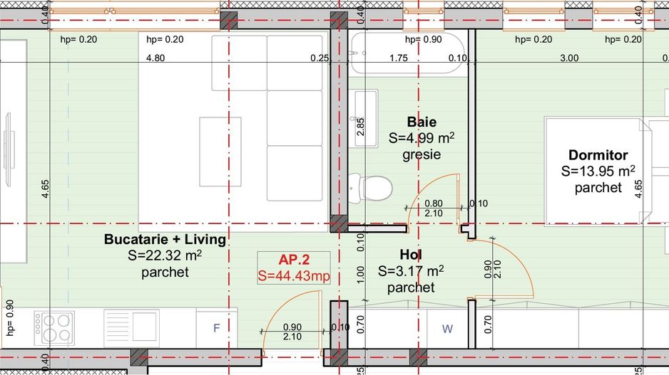 Giroc | Profi-Neptun | Apartamente de 2 si 3 camere cu scara interioara - Poză 5
