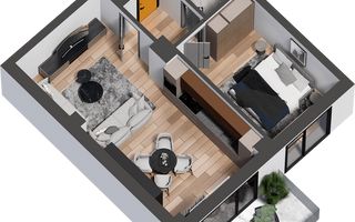 Promo! Apartament NOU 2 camere 62 mp + loc de parcare Cug 126800 euro - Poză 7