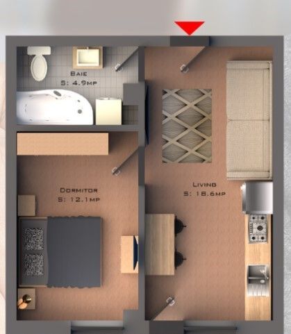 INVESTITIE 1- 2CAMERE OPEN 43MP BUCIUM VISANI - Poză 4