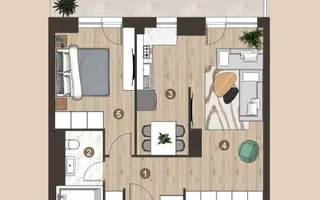 2 camere I et3 I mobilat si utilat I First Estates I 53 utili - Poză 15