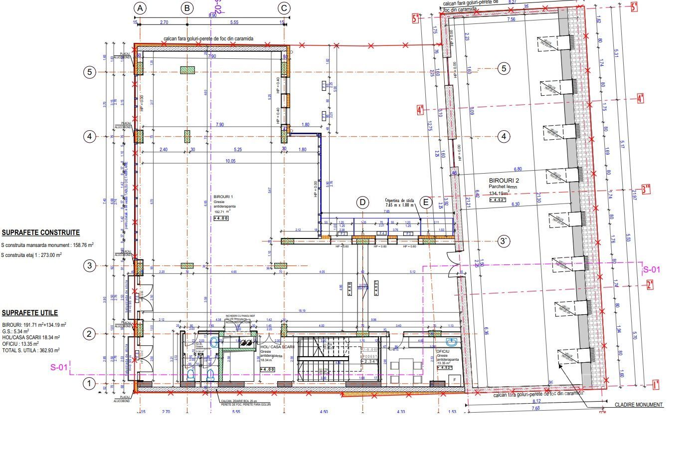 Spatiu de birouri premium – Etaj 1- in inima orasului Cluj-Napoca - Schiță 5