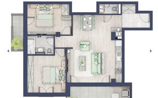 Apartament cu trei camere in Turnisor - Poză 1