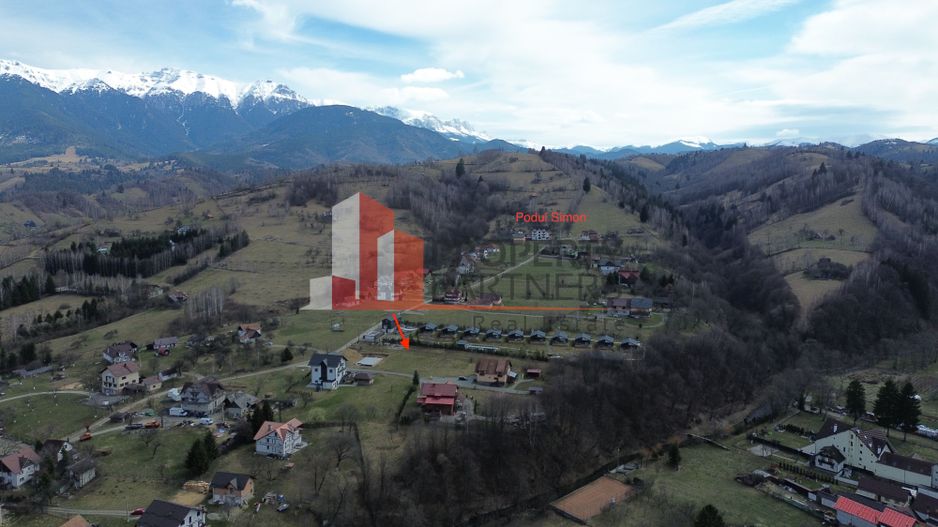 Teren intravilan 2.256 mp Bran – Podul Șimonului  |  Ideal cabane | Vedere Munte - Poză 7