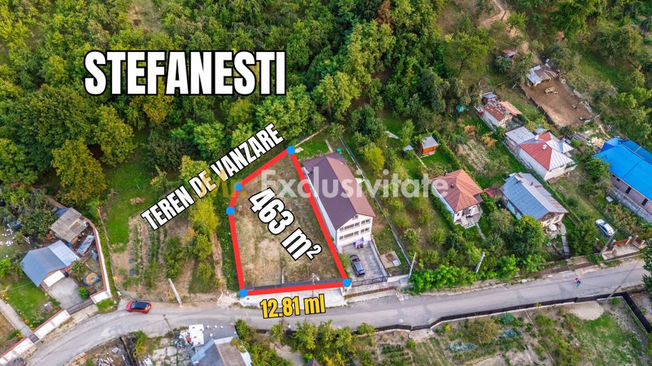 Teren intravilan cu priveliște deosebită  - Ștefănești, Argeș - Poză 3