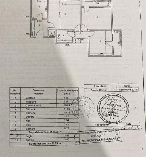 Apartament 3 camere transformat în 2 camere open-space | Podul Grant – Turda - Poză 15