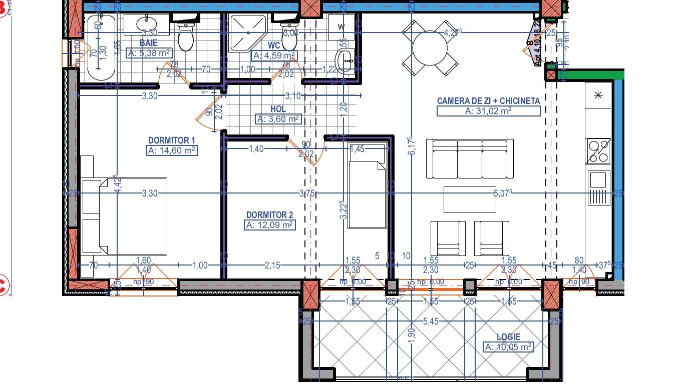 Aradului | 3 camere | Bloc nou | 2 băi | Lift | Parcare subterană - Poză 18