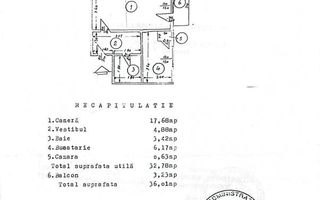 Garsonieră decomandată –  Dristor - Schiță 7