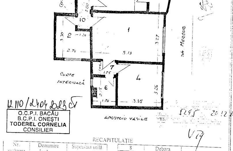 Apartament 3 camere Onesti - Schiță 6