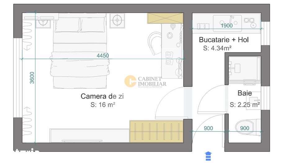 Garsoniera in AIRBNB I Cismigiu I Parter I 1961 - Poză 16