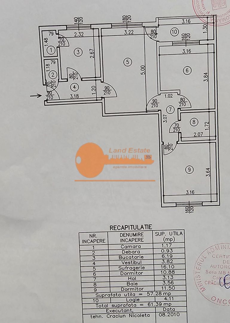 Apartament 3 camere (Un minut de metrou Orizont -7 minute de AFI Cotroceni) - Poză 8