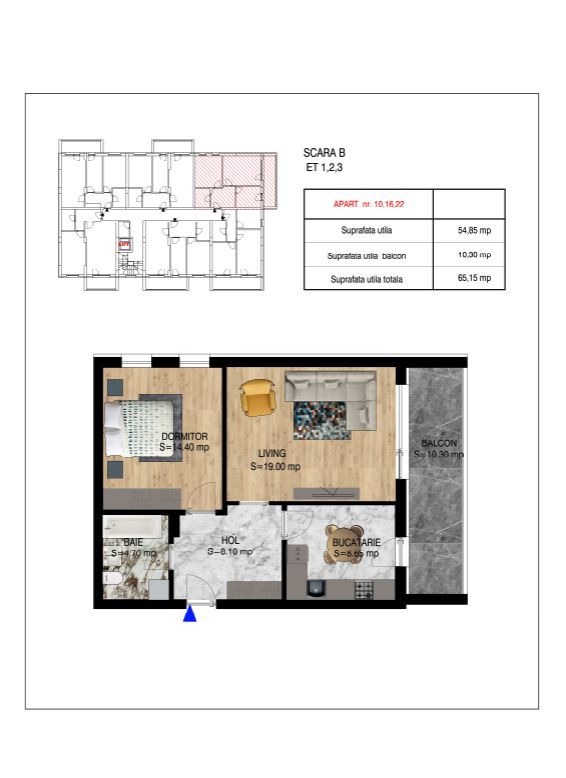 AP. 2CAM. SPATIOS - BLOC PREMIUM P+4 / PALLADY.COMISION 0%! - Poză 1