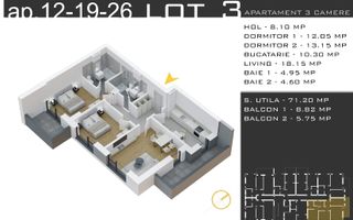 Apartament 3 Camere, Metrou Teclu | Parcare gratis | Theodor Pallady - Poză 6