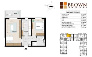 Apartament nou finisat, modern, 2 camere, Parc Tudor Arghezi, Sector 4 - Schiță 5