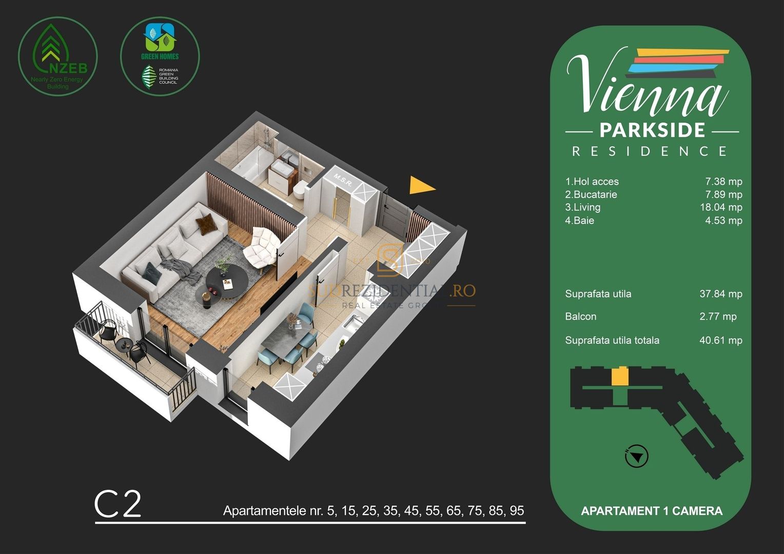 Garsoniera spatioasa zona Metalurgiei, constructie noua, comision 0 - Poză 10