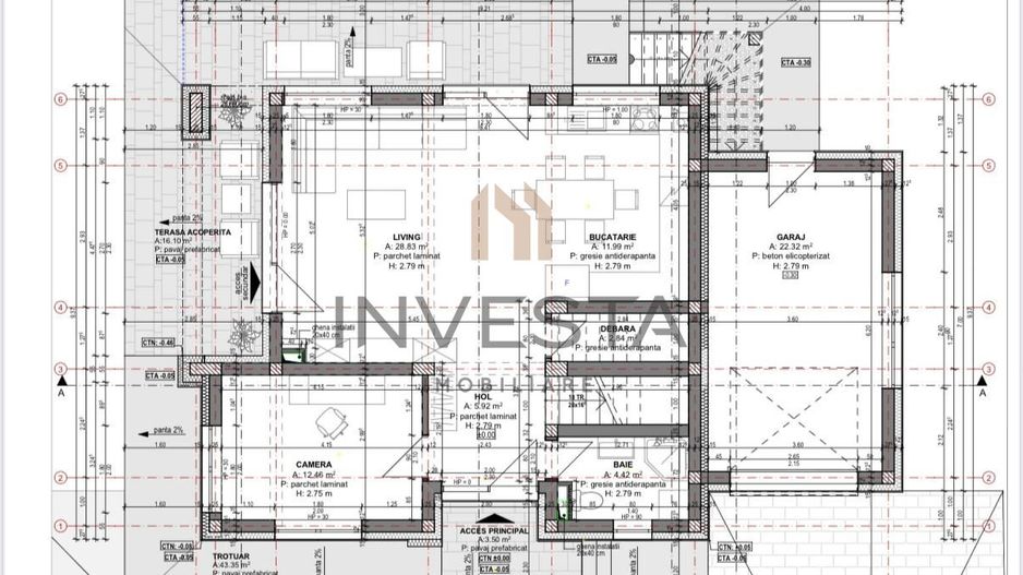 CASA INDIVIDUALA DE VANZARE TEREN 600MP FAGET - Poză 4