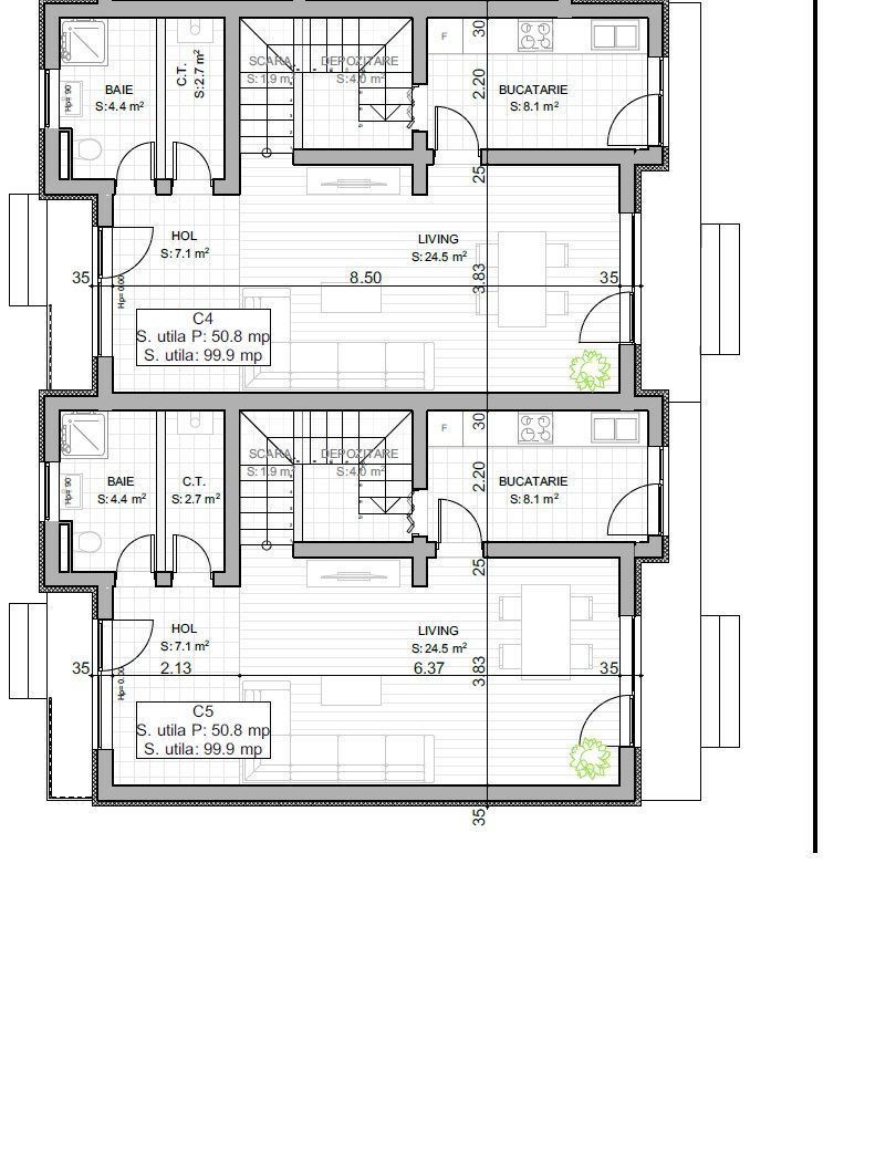 Braytim | Case insiruite | 4 camere | Strazi asfaltate | Comision 0% - Poză 23