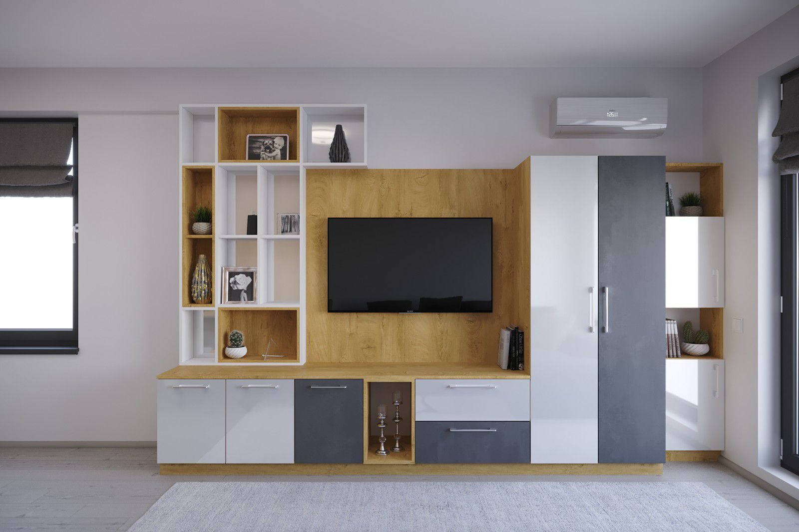 Apartament 3 camere de inchirat Rond OMV Pipera Curte proprie 45M - Poză 3