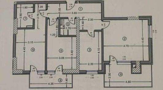 Apartament 3 Camere mobilat & utilat Quartz Residence (parcare + boxa) - Schiță 22