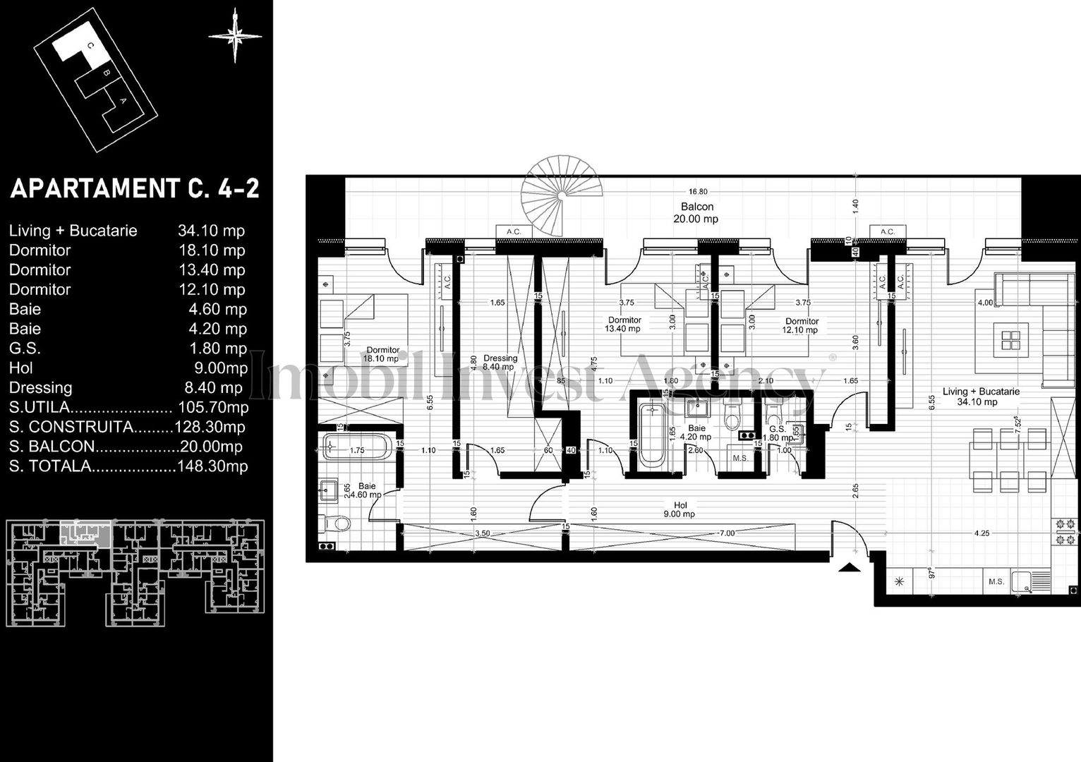 Apartament 4 camere de vanzare Pipera - Poză 14