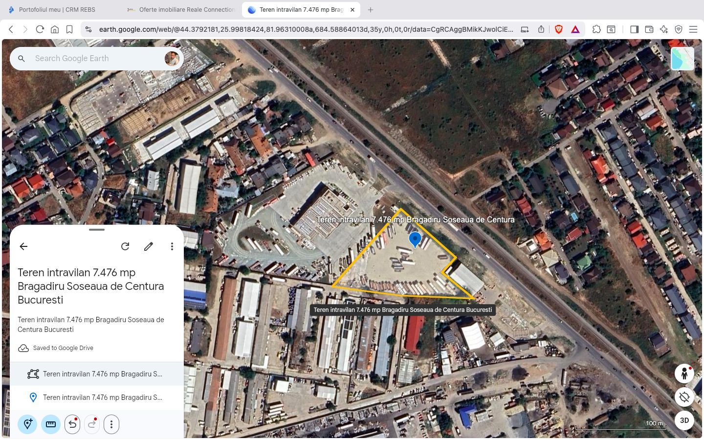 Teren intravilan 7.476 mp Bragadiru Deschidere 80 ml Soseaua de Centura - Poză 2