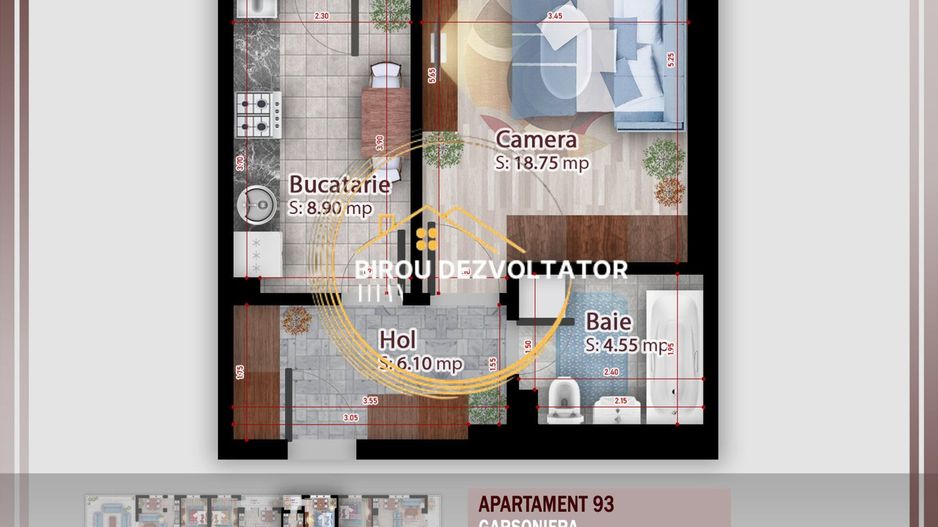 Decomandata Bucatarie inchisa titan Pallady Ikea Ansamblu premium - Poză 3