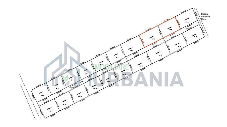 Teren intravilan 1001 mp, strada Veronica Micle, Miroslava – autorizație de construire inclusă - Poză 2