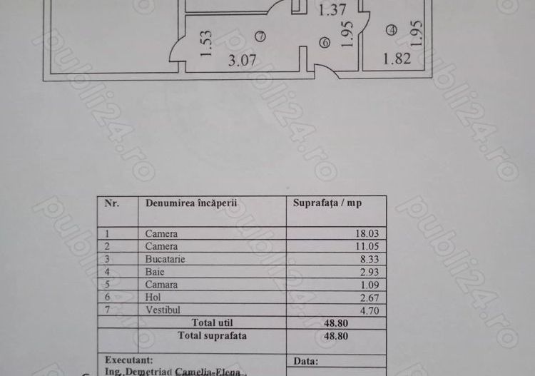 Apartament 2 camere dec, proaspat removat Titan,ozana,1 dec 1918 - Poză 6