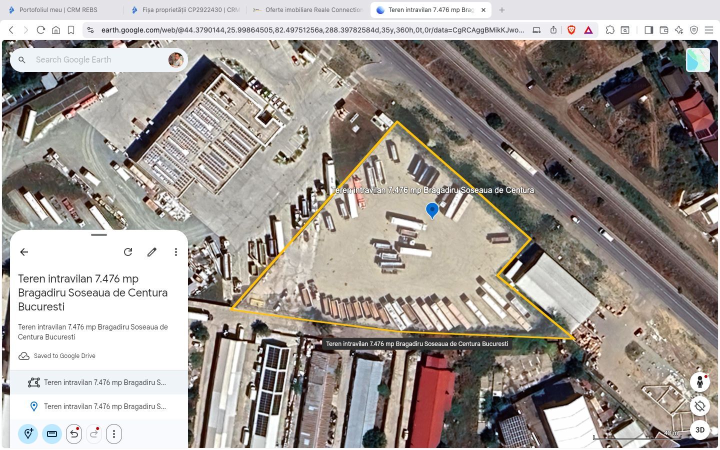 Teren intravilan 7.476 mp Bragadiru Deschidere 80 ml Soseaua de Centura - Poză 1
