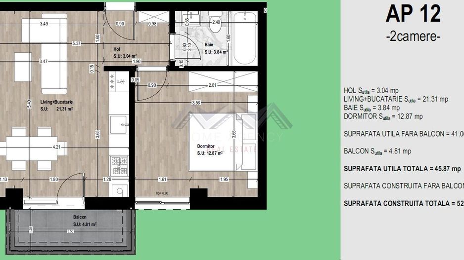 Apartament 2 camere Otopeni | comision 0 - BEST DEAL !! - Schiță 10