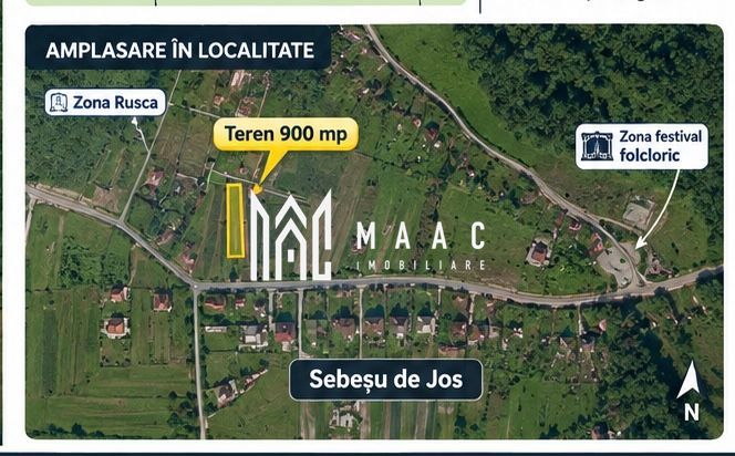 Teren intravilian de vânzare in Sebesu de Jos - Poză 3
