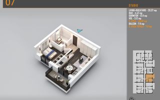 Apartament 2 Camere Pallady - 12 min Metrou Nicolae Teclu | Comision 0% - Poză 3