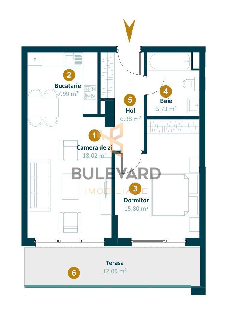 Apartament cu 2 camere in cartierul Intre Lacuri, la 7 minute de Iulius Mall! - Poză 5