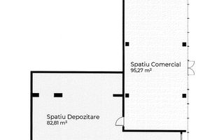 Spatiu Alimentatie Publica de vanzare, 178mp, Baza Sportiva Gheorgheni - Schiță 1