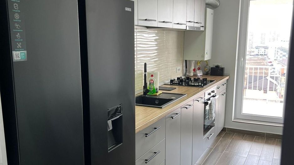 Apartament 2 camere cu terasă, parcare subterană, mobilat complet - Poză 9