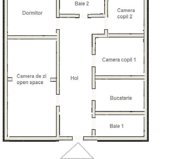 Aparament 5 camere etaj 1 zona Dambovita - Poză 16