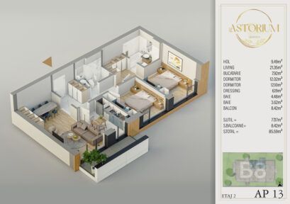 Apartament 3 camere Pallady,Titan,UPPER PREMIUM,Ansamblu exclusivist - Poză 15