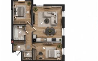 Vânzare, apartament, 2 camere, strada Bucovina, Ciocana - Poză 4