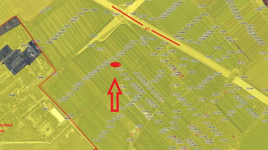 Teren  de vanzare, 558mp Bragadiru, zona de case,langa Centura A0 - Poză 1