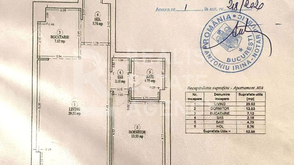 Apartament 2 camere Mobilat si Utilat, Design Exclusiv, Piața Unirii - Schiță 20