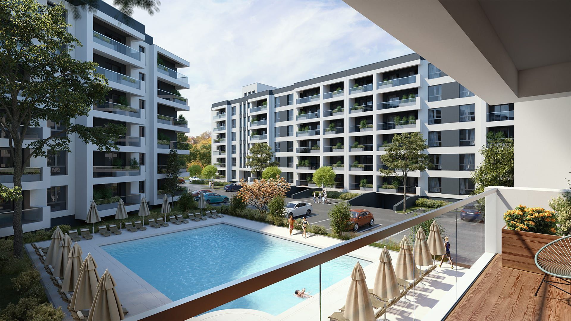 AP. 2 CAMERE - REGNUM RESIDENCE, PARCARE INCLUSA, PISCINA,ACCES PRIVAT - Poză 8