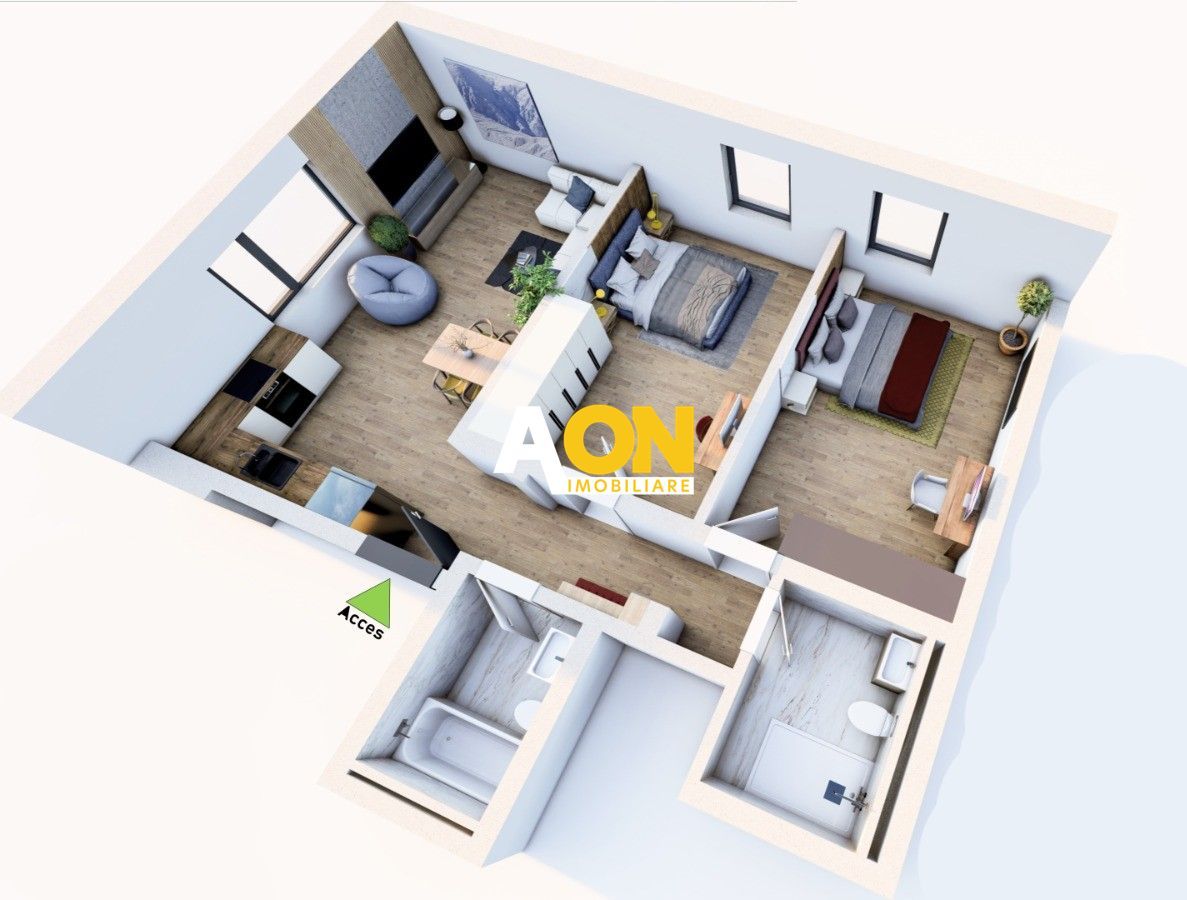 Apartament premium cu 3 camere, 2 bai, parter inalt, Cetate - Poză 1