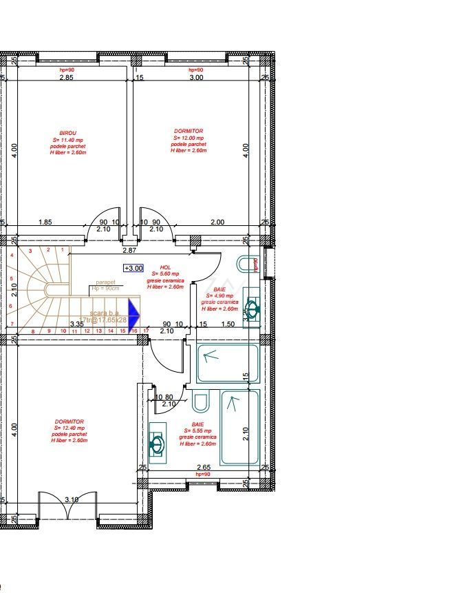 COMISION 0! DRUMUL BOILOR. Duplex cu 4 camere. Toate utilitatile. - Schiță 5