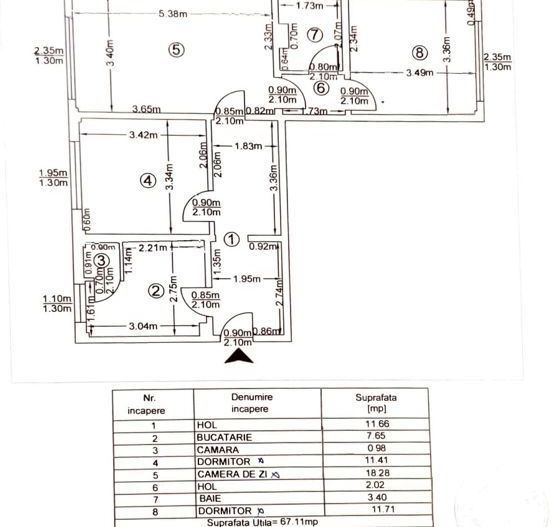 Apartament 3 camere, Calea Dorobantilor I.l. Caragiale - Schiță 5