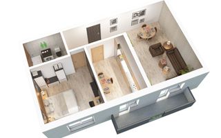 Apartament 2 camere decomandat, balcon, zona Doamna Stanca, Comision 0 - Poză 5