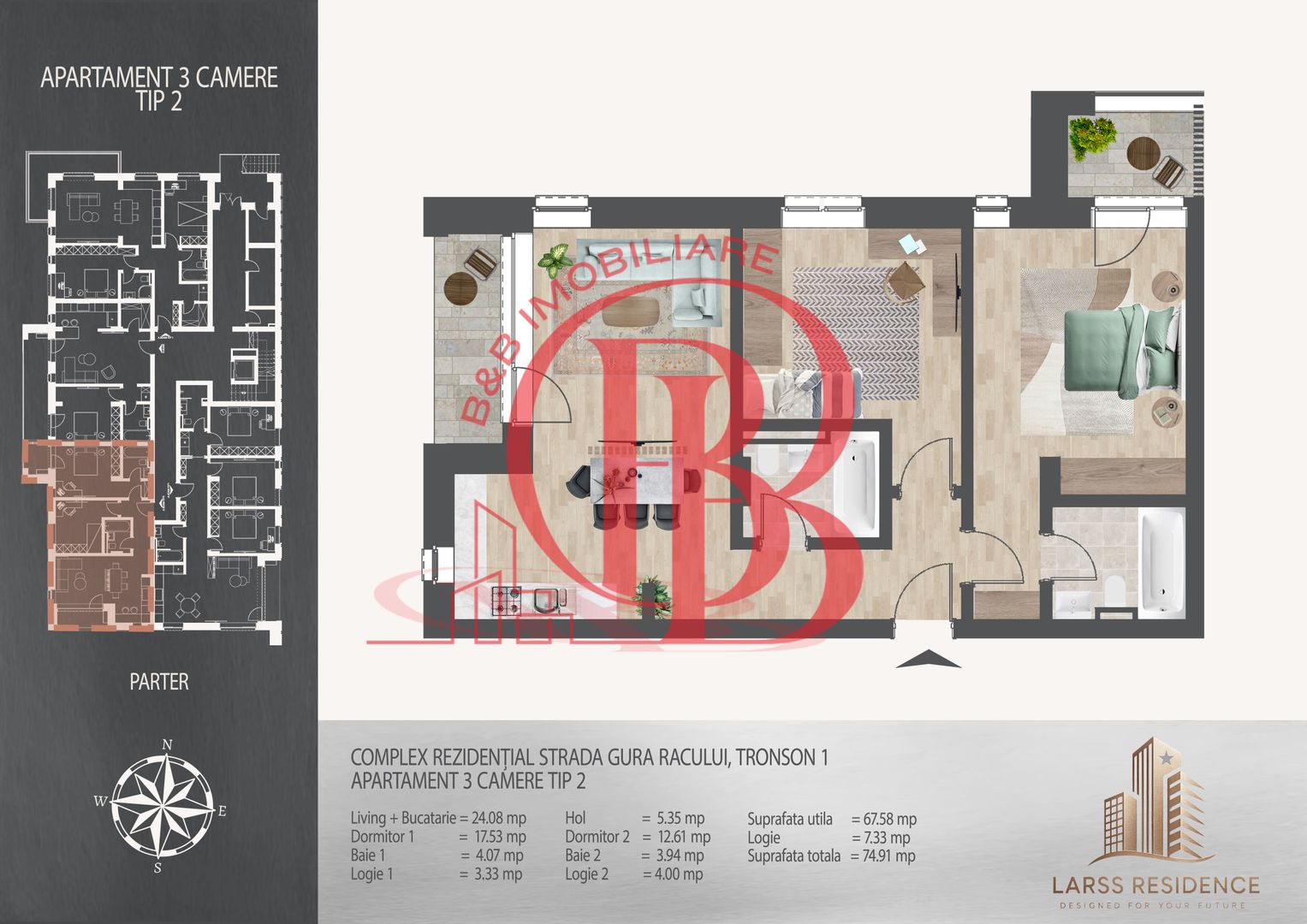 3 camere  700 metri de  Metrou Nicolae Teclu - Schiță 8