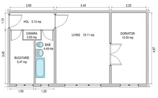 Apartament 2 camere parter Piata Doina - Poză 1