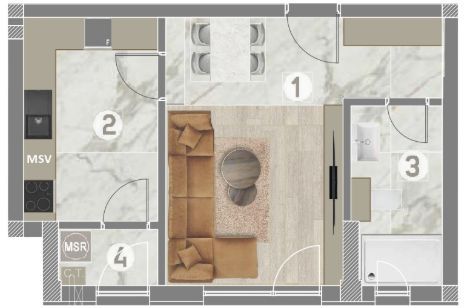 Garsoniera la vanzare - Poză 1